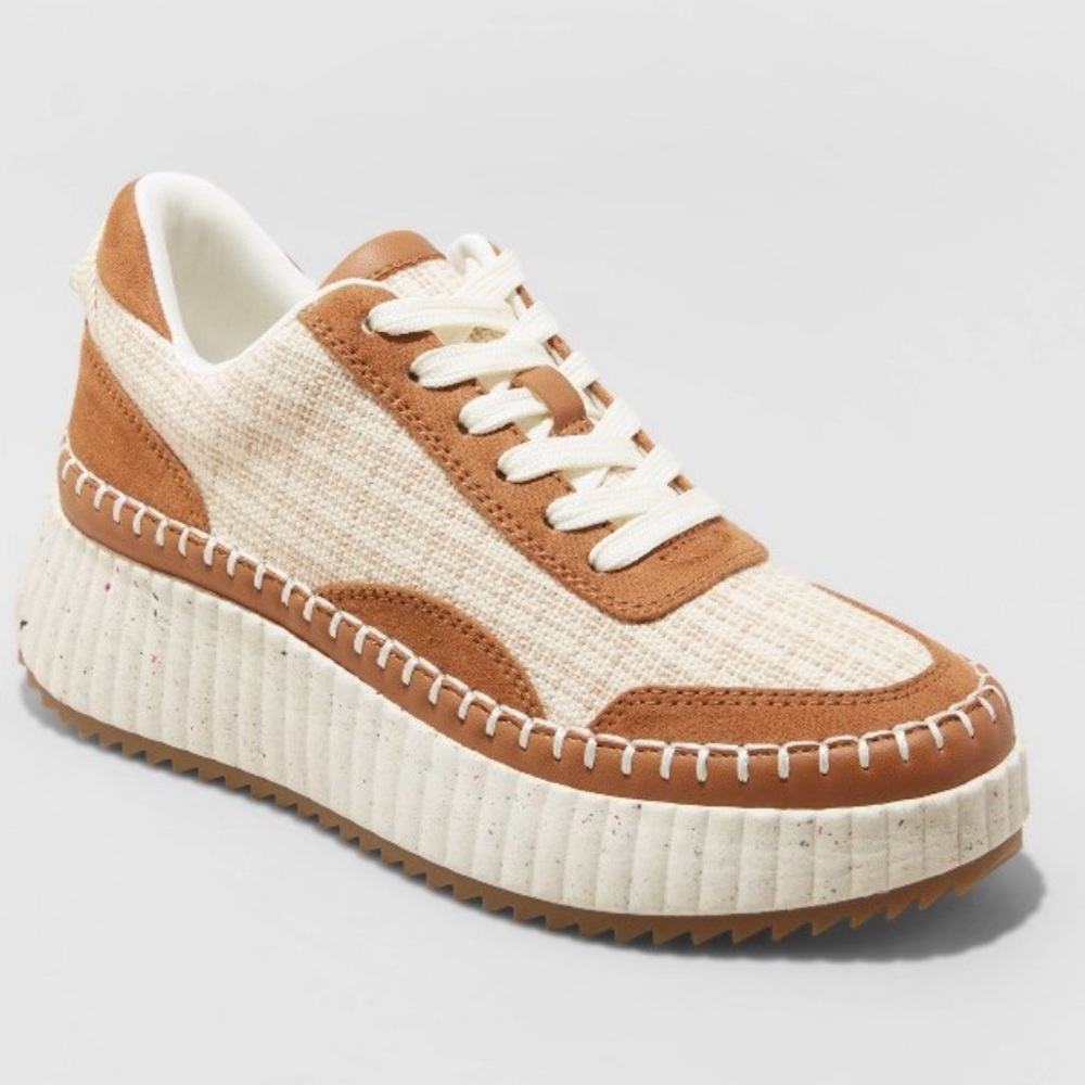 🔥 “TWEED” PLATFORM SNEAKERS - Picture 2 of 11